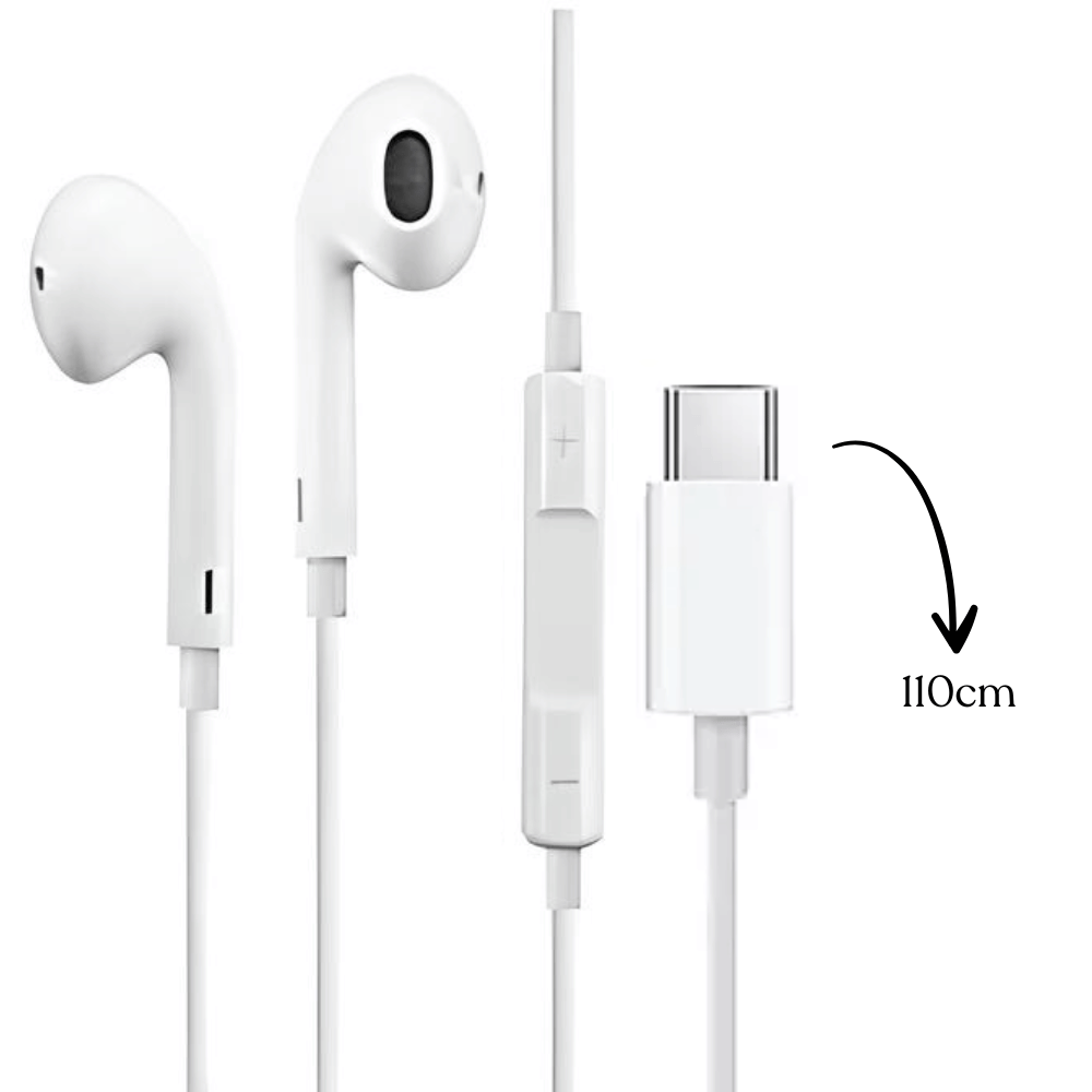 Fone de ouvido com fio / entrada C