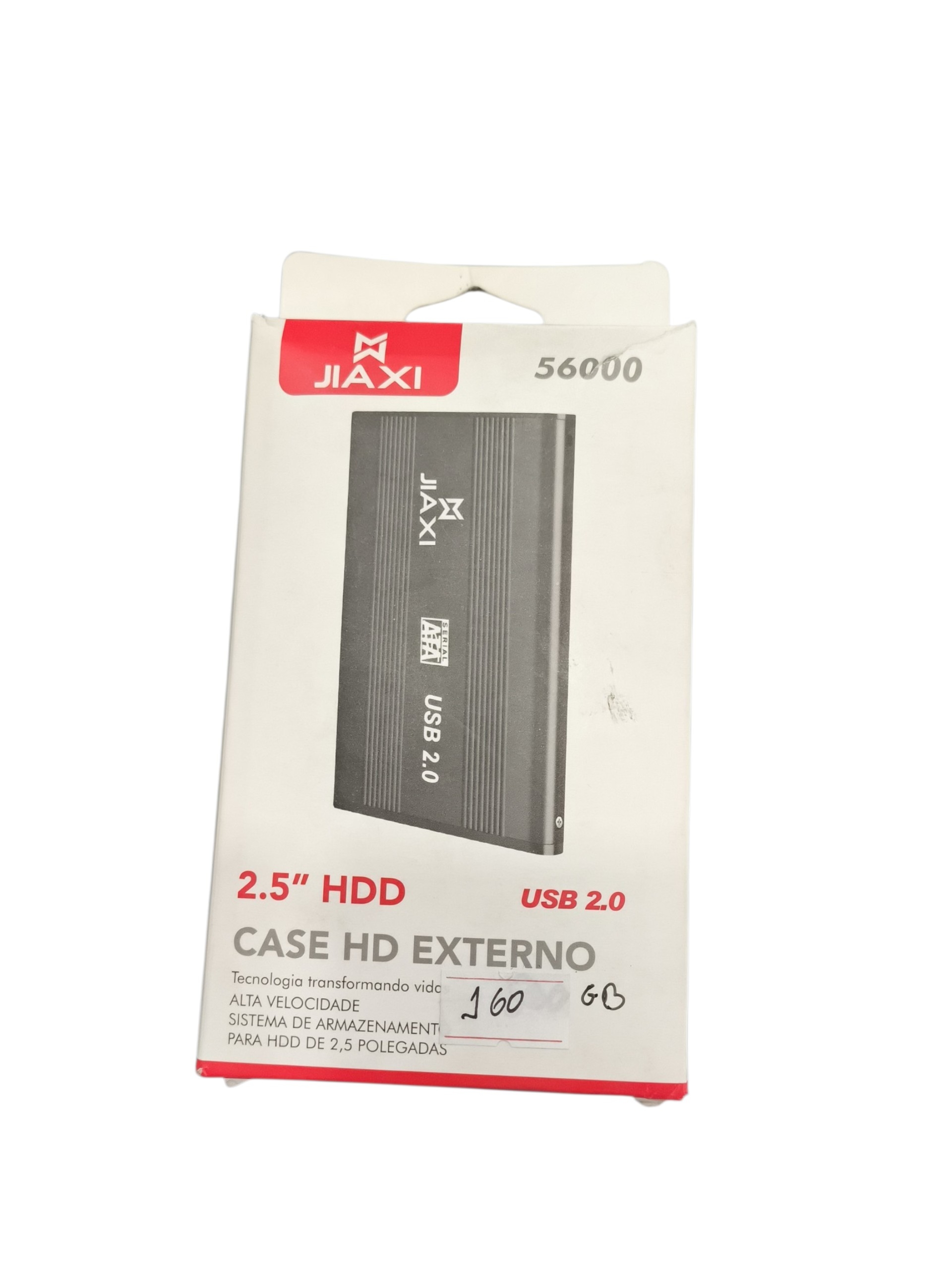 HD externo com case 160 Gb