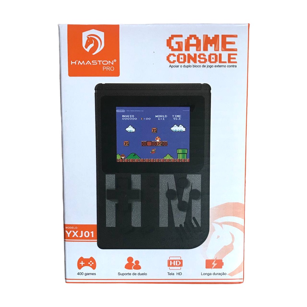 Console de jogos portátil  400 jogos