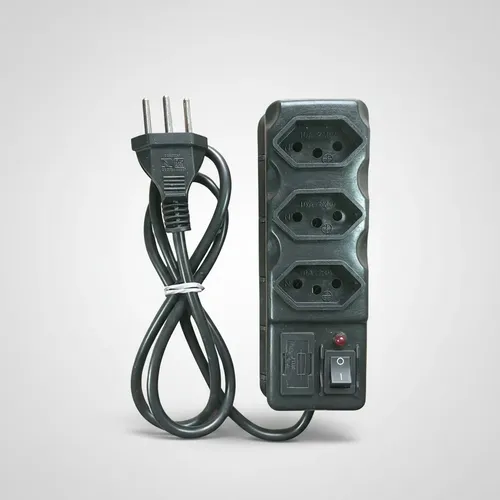 Protetor elétrico 3 tomada